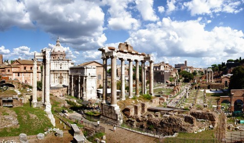 The Roman Forum. Source: Wikimedia Commons.